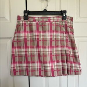 IZOD GOLF Women’s Plaid Pink Golf Skirt size 4